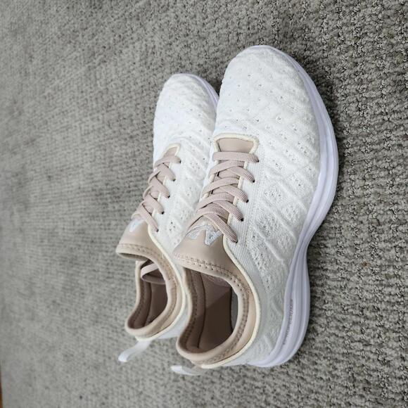 APL Athletic Propulsion Labs Women's Techloom Phantom Sneakers Ivory Rose 7.5